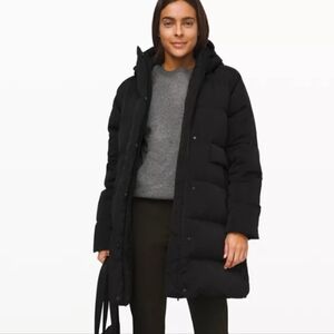 Lululemon In A Flurry Parka Jacket Coat In Black Size 2 New No Tag